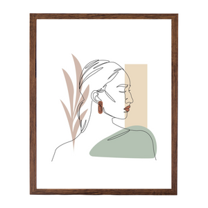 Paloma Bilderrahmen 40x50 cm geräuchertes Holz