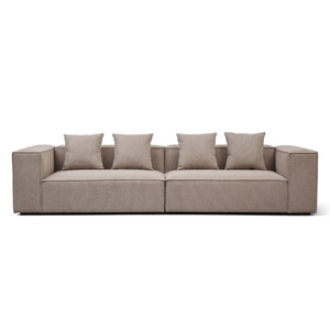 Hailey – Modulsofa in Sand mit 2 Modulen L: 294 x T: 100 x H: 65 cm