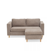Hildur 2-Sitzer-Chaiselongue-Sofa in Sand