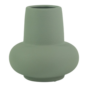 Birka Keramikvase staubgrün 15 cm