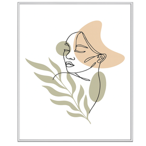 Malina Bilderrahmen PVC glänzend Silber 60x90 cm