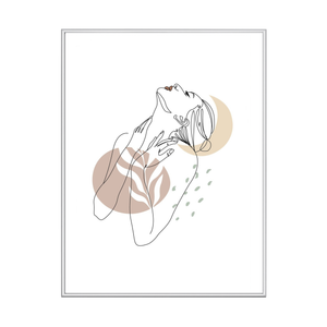 Malina Bilderrahmen PVC glänzend Silber 21x30 cm