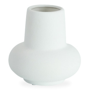 Birka Keramikvase weiß 15 cm
