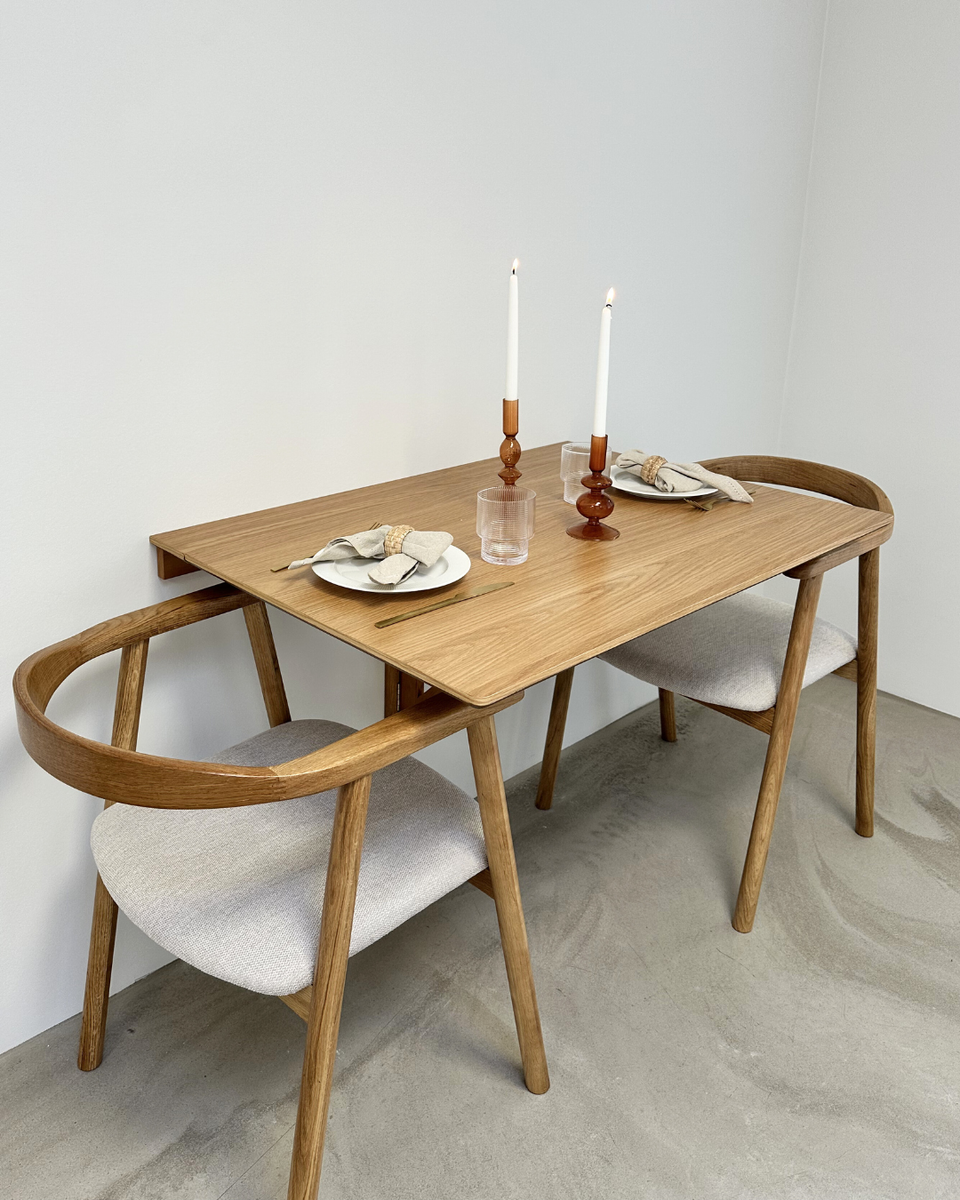 Tiago Wand-Klapptisch aus Eiche 100x70 cm–