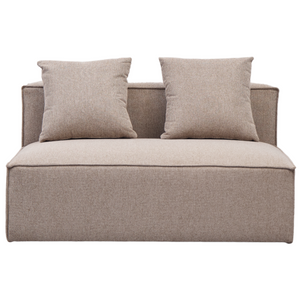 Hailey - Sitzelement für Modulsofa, Mittelmodul in sand L: 121 X T: 100 X H: 65 cm