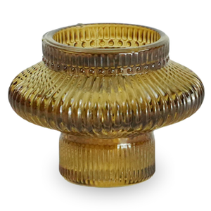 Nala Glas-Kerzenhalter amber 6 cm
