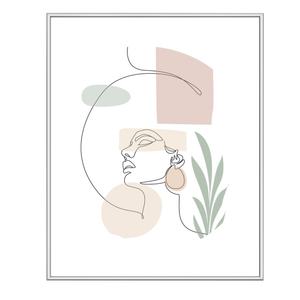 Malina Bilderrahmen PVC glänzend Silber 30x40 cm