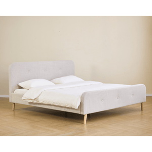 Premium Christian Bett in beige 180x200 cm inkl. Lattenrost und Matratzen