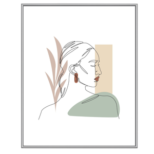 Malina Bilderrahmen PVC glänzend Stahl 40x50 cm