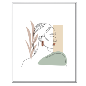 Malina Bilderrahmen PVC glänzend Silber 40x50 cm