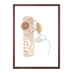 Lea Bilderrahmen 50x70 cm geräuchertes Holz