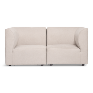 Emilia Modulsofa in Beige, 2 Module L: 158 x T: 79 x H: 72 cm