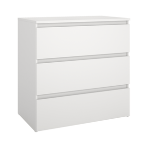 Maise Kommode 70x70x41 cm mit 3 Schubladen in weiß