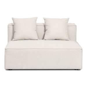 Hailey - Sitzelement für Modulsofa, Mittelmodul in Beige L: 121 X T: 100 X H: 65 cm