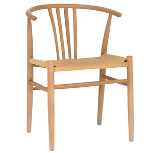 Naomi Esszimmerstuhl aus Buche mit Sitzgeflecht