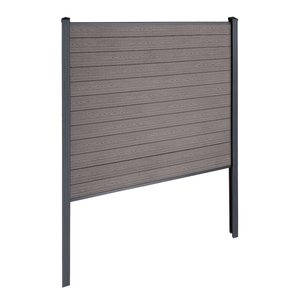 Finley WPC-Sichtschutzzaun Startmodul - H: 180 x L: 185 cm - Braun