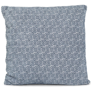 Liv, Kissen, Gemustert, Blau, 50x50 cm
