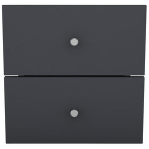 Flora - Schublade grau für Regalsystem (2 Stk.)