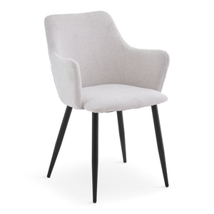 Isabella - Esszimmerstuhl beige Textil