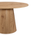 Scarlett - Runder Esstisch mit Säulenfuß in Eichenoptik Ø120