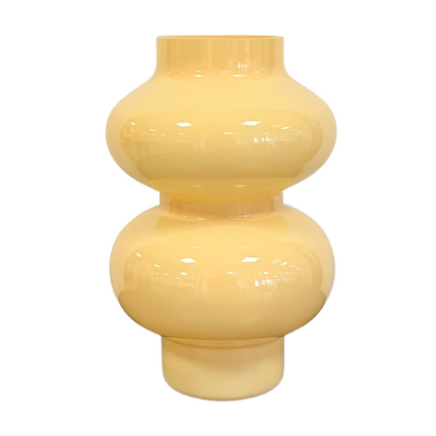 Gaia Glasvase gelb 21 cm