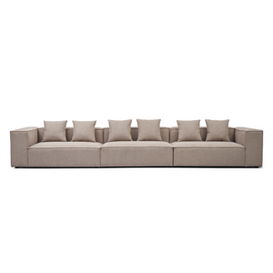 Hailey – Modulsofa in Sand mit 3 Modulen L: 415 x T: 100 x H: 65 cm