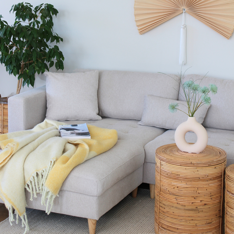 Brandy - Sofa mit Chaiselongue rechts und links wendbar - L: 290 x T: 96 x H: 80 cm