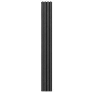 Kinsley – Fassadenverkleidung mit Lamellen aus schwarzem Verbundwerkstoff, 2900 x 219 x 29 mm