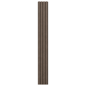 Kinsley – Fassadenverkleidung mit Lamellen aus braunem Verbundwerkstoff, 2900 x 219 x 29 mm