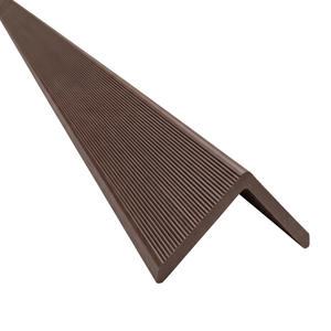 Kinsley – Ober- und Abschlussleiste für Fassadenverkleidung aus braunem Verbundwerkstoff, 2900 x 219 x 29 mm