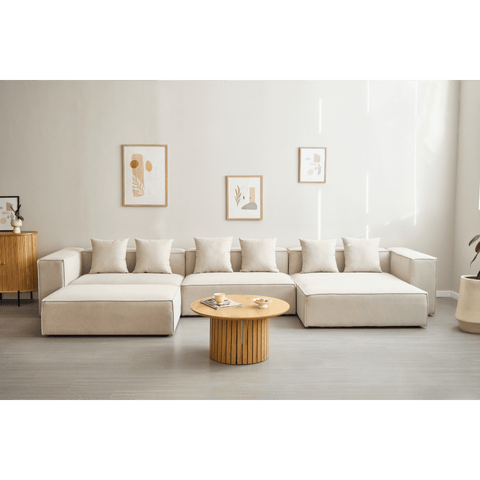 Hailey Mittelmodul in Beige L: 121 x T: 100 x H: 65 cm