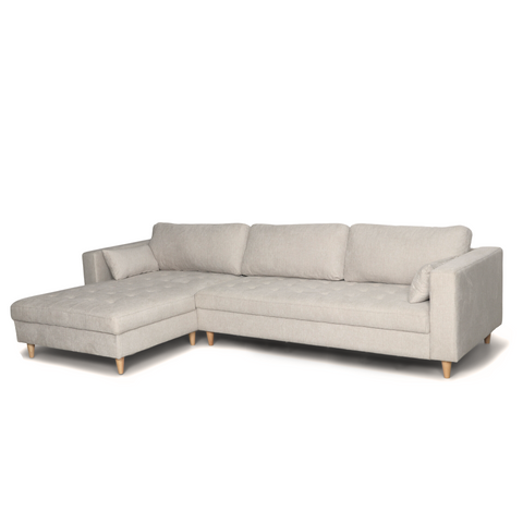 Brandy - Sofa mit Chaiselongue rechts und links wendbar - L: 290 x T: 96 x H: 80 cm