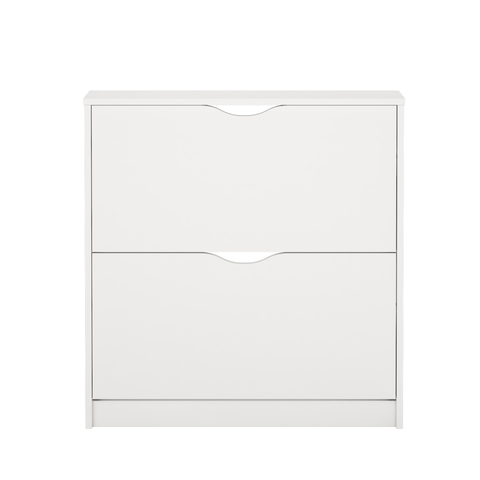 Livo Schuhschrank mit 2 Klappen in weiß