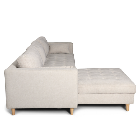Brandy - Sofa mit Chaiselongue rechts und links wendbar - L: 290 x T: 96 x H: 80 cm