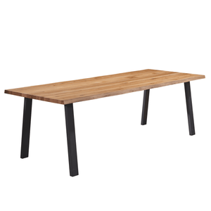 Molly Massivholztisch - 240x95 cm - Eiche - Naturöl (Vorbereitet für Ansteckplatten)
