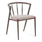 Bella Esszimmerstuhl - Eiche geräuchert mit gepolstertem Sitz in Sand