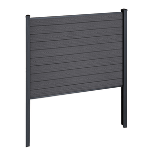 Finley WPC-Sichtschutzzaun Startmodul - H: 150 x L: 185 cm - Schwarz