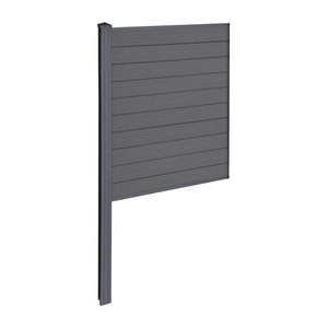 Finley WPC-Sichtschutzzaun Mittelmodul - H: 150 x L: 95 cm - Schwarz