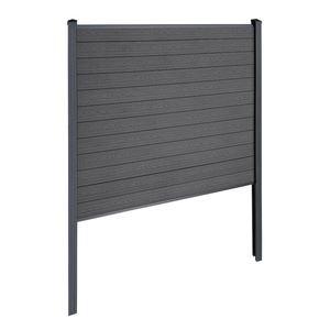 Finley WPC-Sichtschutzzaun Startmodul - H: 180 x L: 185 cm - Schwarz