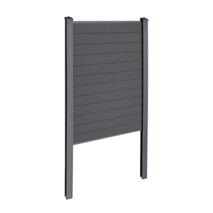 Finley WPC-Sichtschutzzaun Startmodul - H: 180 x L: 95 cm - Schwarz