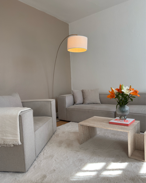 Hailey - Sitzelement für Modulsofa, Rechtes Modul in beige L: 147 X T: 100 X H: 65 Cm