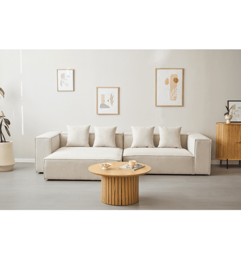 Hailey - Sitzelement für Modulsofa, Rechtes Modul in beige L: 147 X T: 100 X H: 65 Cm