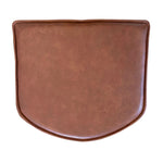 Bella - Sitzkissen aus braunem Kunstleder