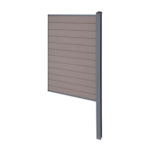 Finley WPC-Sichtschutzzaun Endmodul - H: 180 x L: 95 cm - Braun