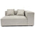 Hailey - Modulares Sofa in Beige mit 2 Modulen L: 294 X T: 99 X H: 65 Cm