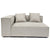 Hailey - Modulares Sofa in Beige mit 2 Modulen L: 294 X T: 99 X H: 65 Cm