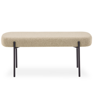 Helena Bank in Beige Bouclé 100x36x43 cm