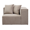 Hailey - Sitzelement für Modulsofa, Eckmodul in sand L: 100 X T: 100 X H: 65 Cm