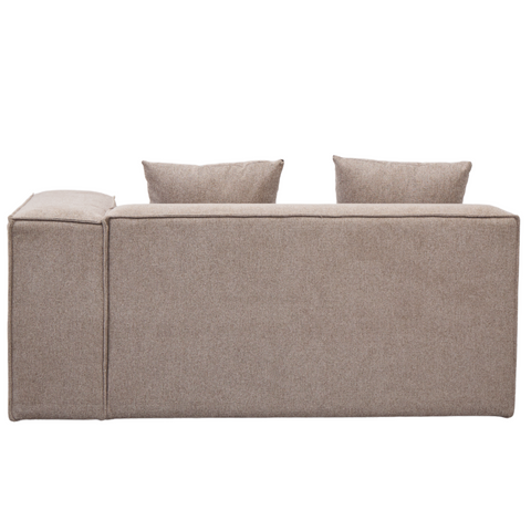 Hailey - Sitzelement für Modulsofa, Rechtes Modul in sand L: 147 X T: 100 X H: 65 Cm