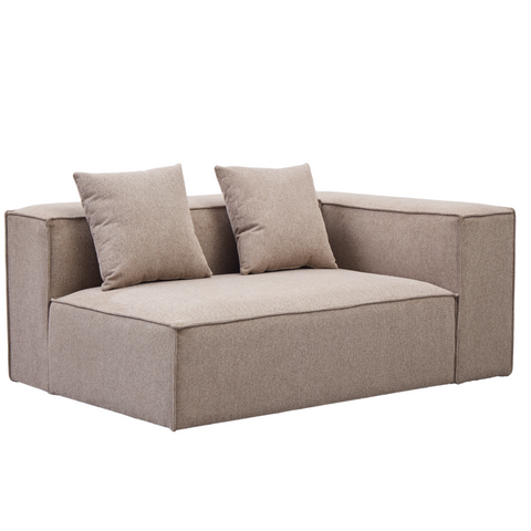Hailey - Sitzelement für Modulsofa, Rechtes Modul in sand L: 147 X T: 100 X H: 65 Cm